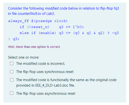 Solved Consider the following modified code below in | Chegg.com
