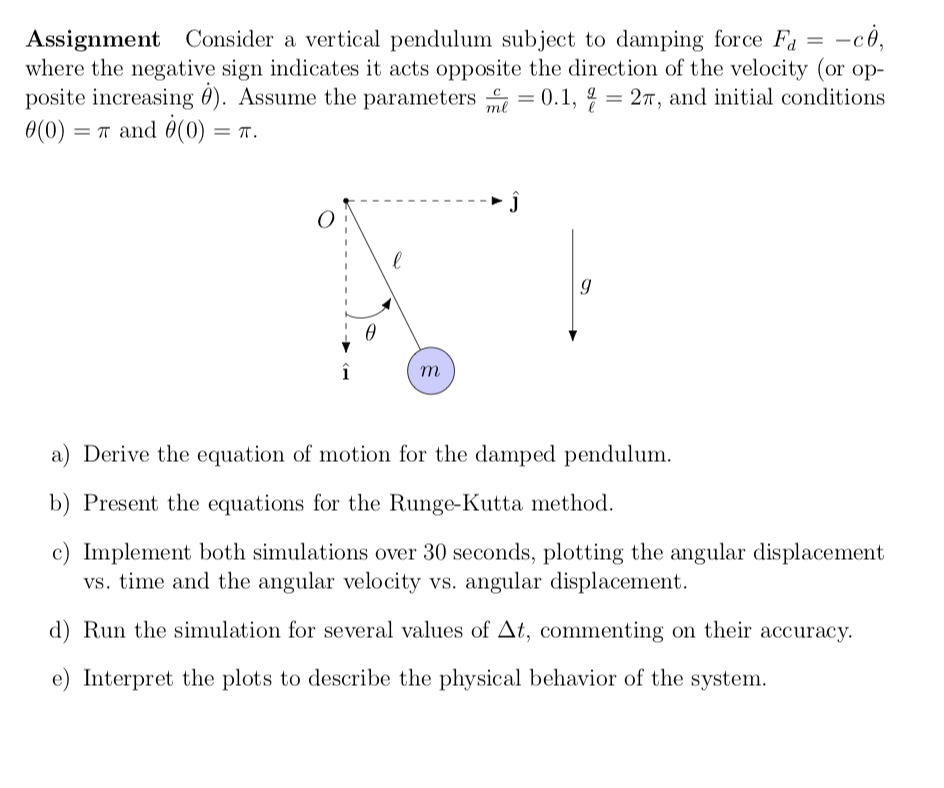 Solved Problem 6 First-order Runge-Kutta Recall the | Chegg.com