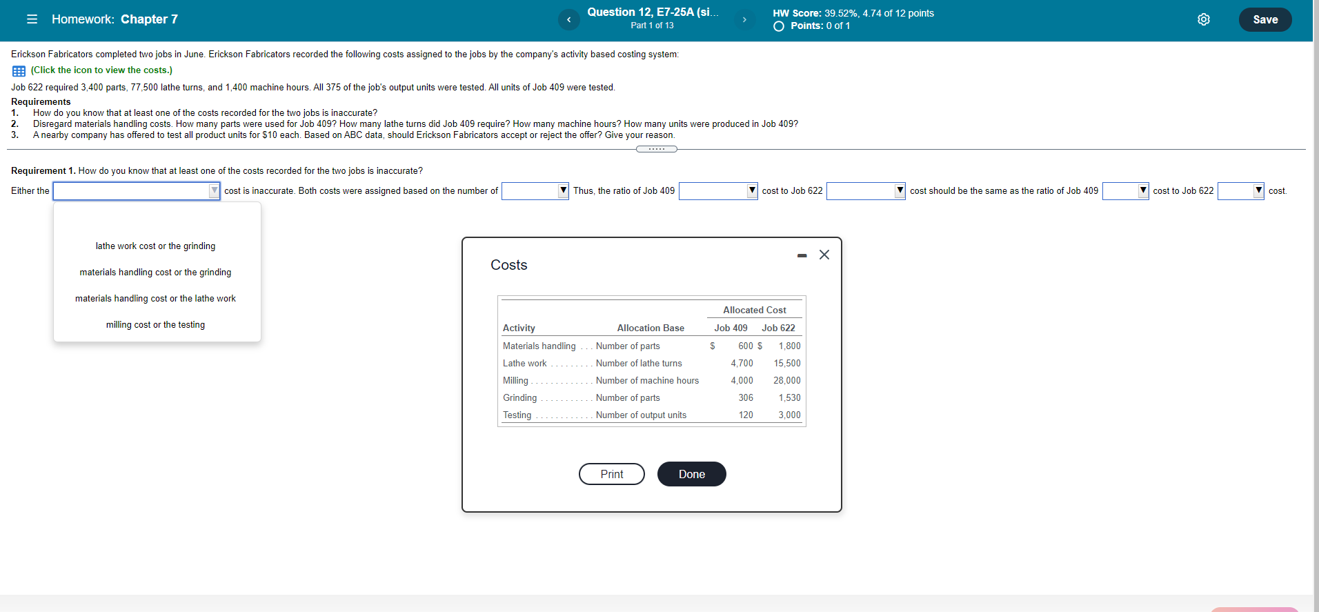 Solved Homework: Chapter 7 Question 12, E7-25A (si... Part 1 | Chegg.com
