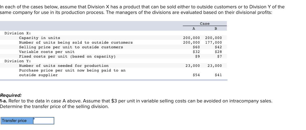 solved-in-each-of-the-cases-below-assume-that-division-x-chegg