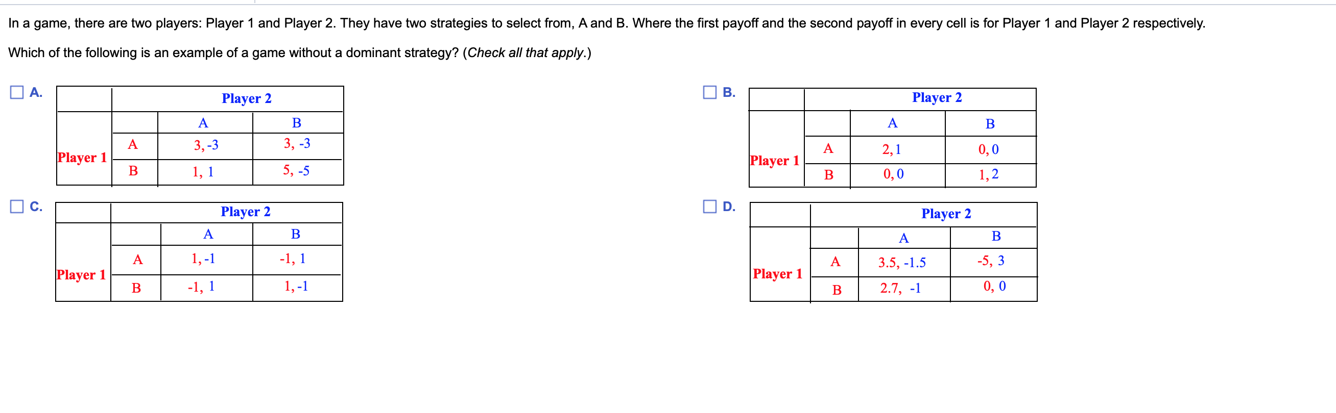 CodeChef: Two players A and B are playing a game. They choose a