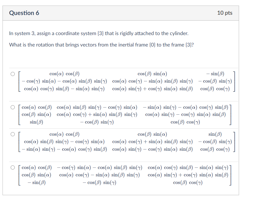 Solved System 3 Description The system consists of a uniform | Chegg.com