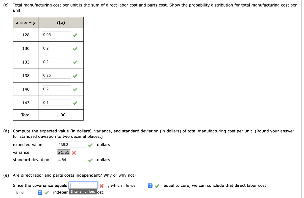 Solved (c) Total manufacturing cost per unit is the sum of | Chegg.com