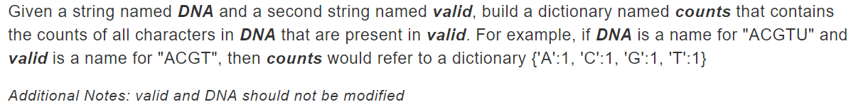 Solved Given a string named DNA and a second string named | Chegg.com