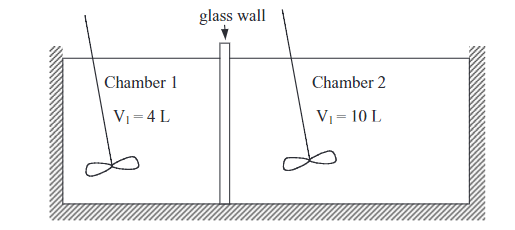 Solved Two volumes of liquid water at different temperatures | Chegg.com