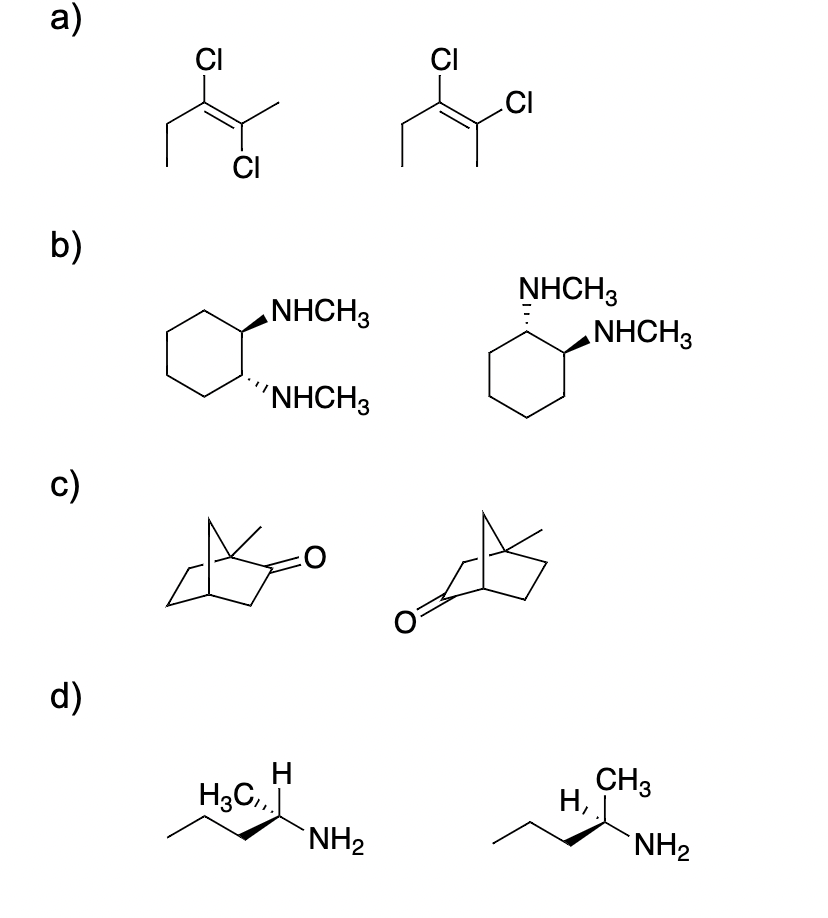 Solved Determine which one of these are diastereomers, | Chegg.com