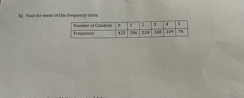 HOW TO FIND FREQUENCY TABLE MEAN visual data 8