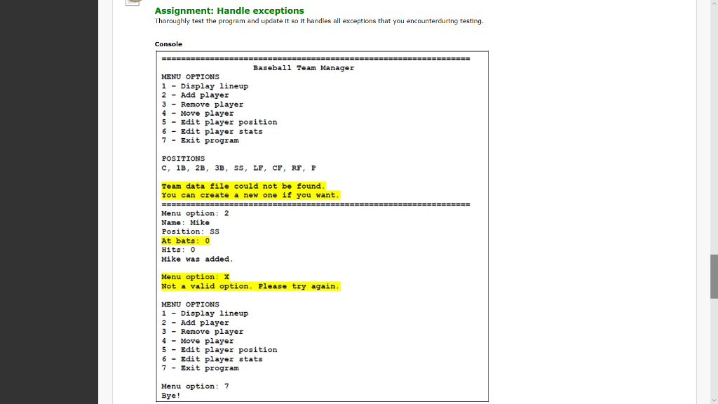 PYTHON CHAPTER 08, WEEK 06 Assignment: | Chegg.com
