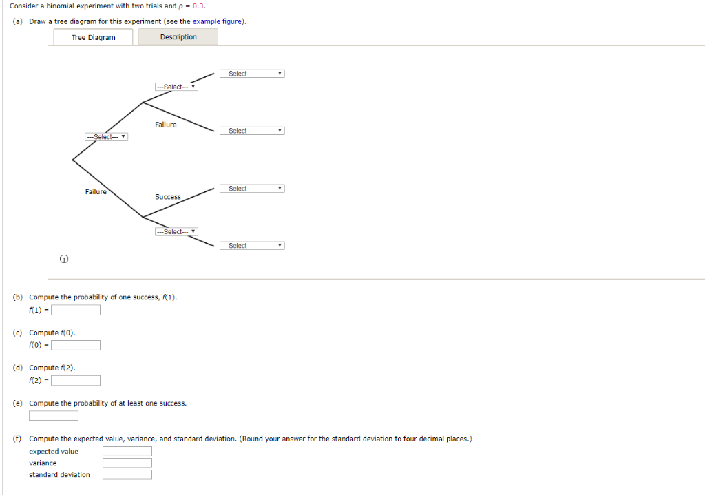 Solved Consider A Binomial Experiment With Two Trials And P | Chegg.com