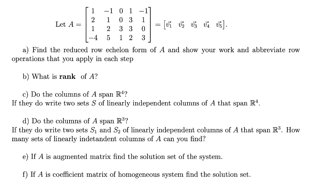 Solved 1 1 0 1 1 2 1 0 3 1 Let A 1 1 Ui Va Uz Chegg Com