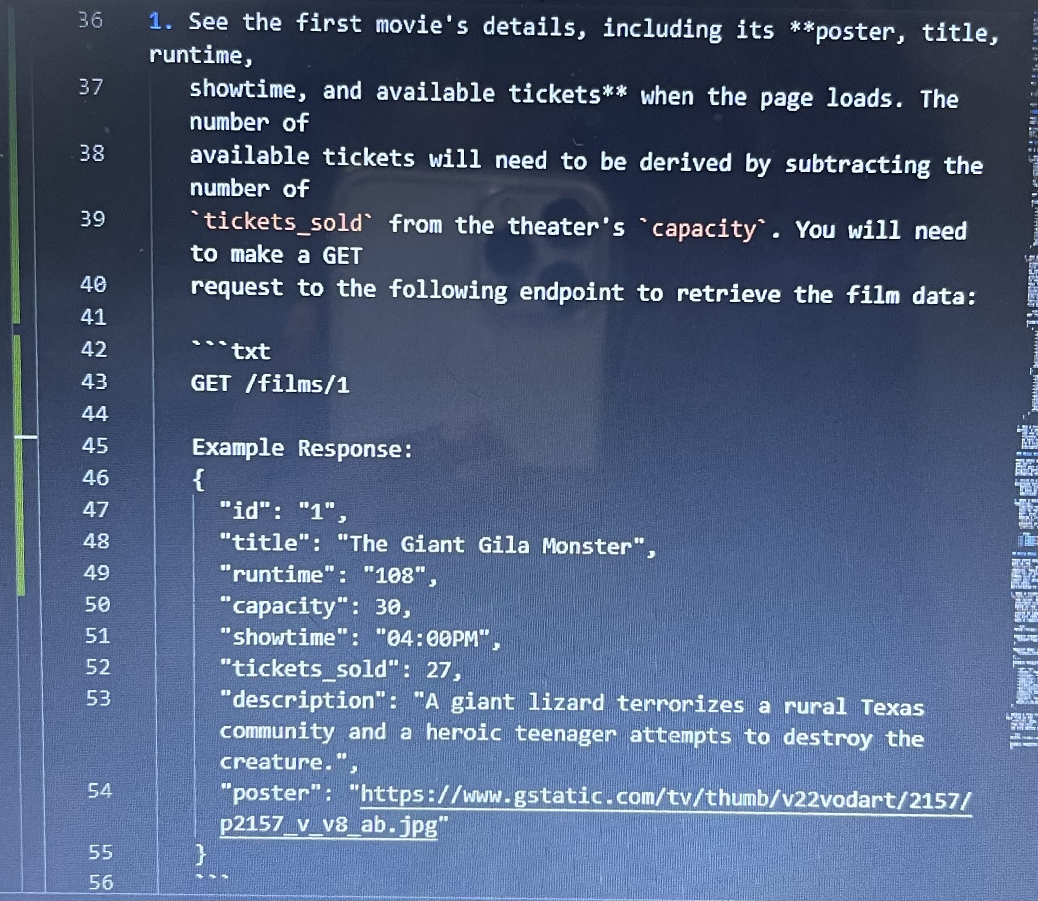Solved See the first movie's details, including its | Chegg.com