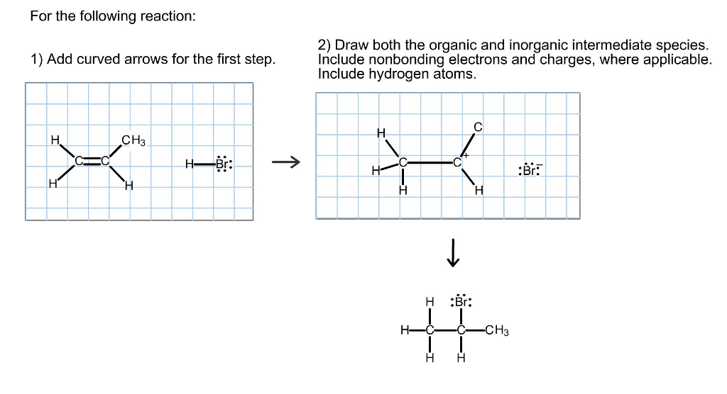 Solved For the following reaction 2) Draw both the organic