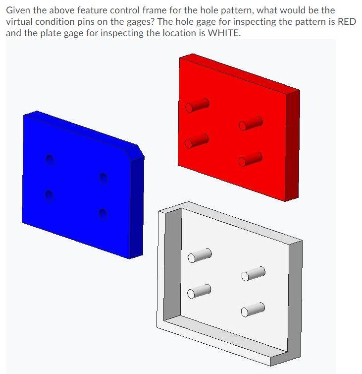 Solved Given the above feature control frame for the hole | Chegg.com