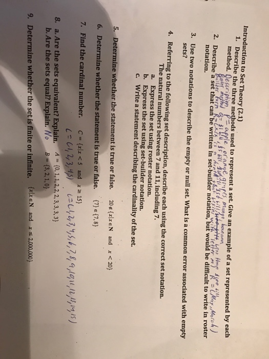 Solved Introduction to set 1. Describe the three methods