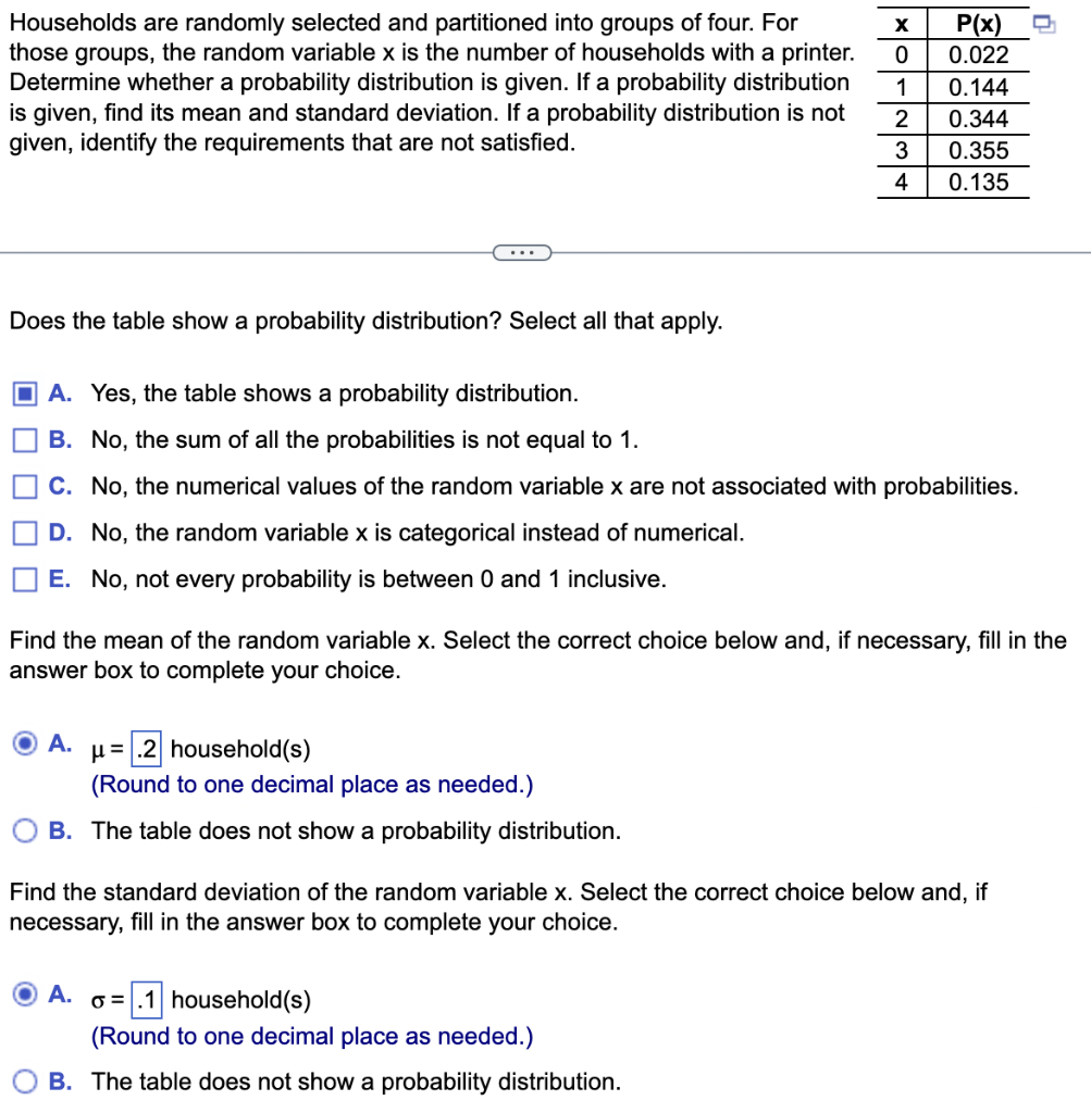 Solved Households Are Randomly Selected And Partitioned Into | Chegg.com