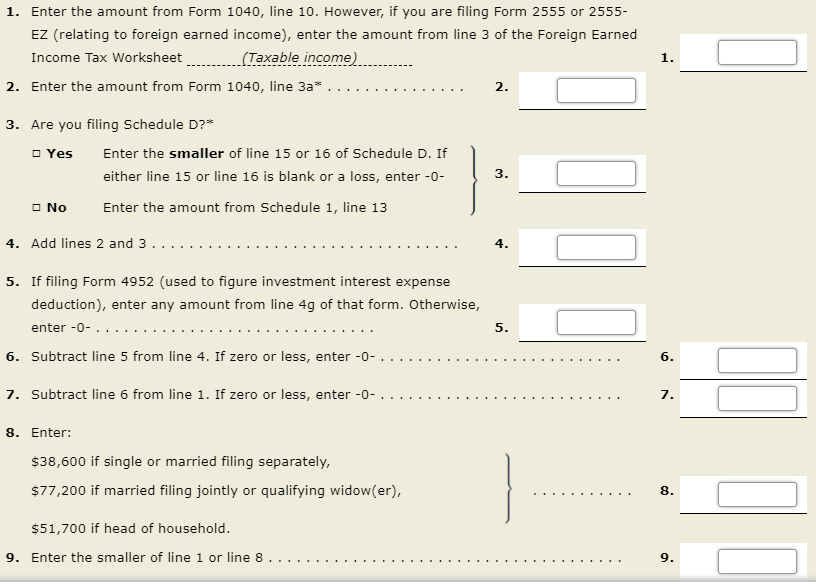 27 Foreign Earned Income Tax Worksheet - Worksheet Information