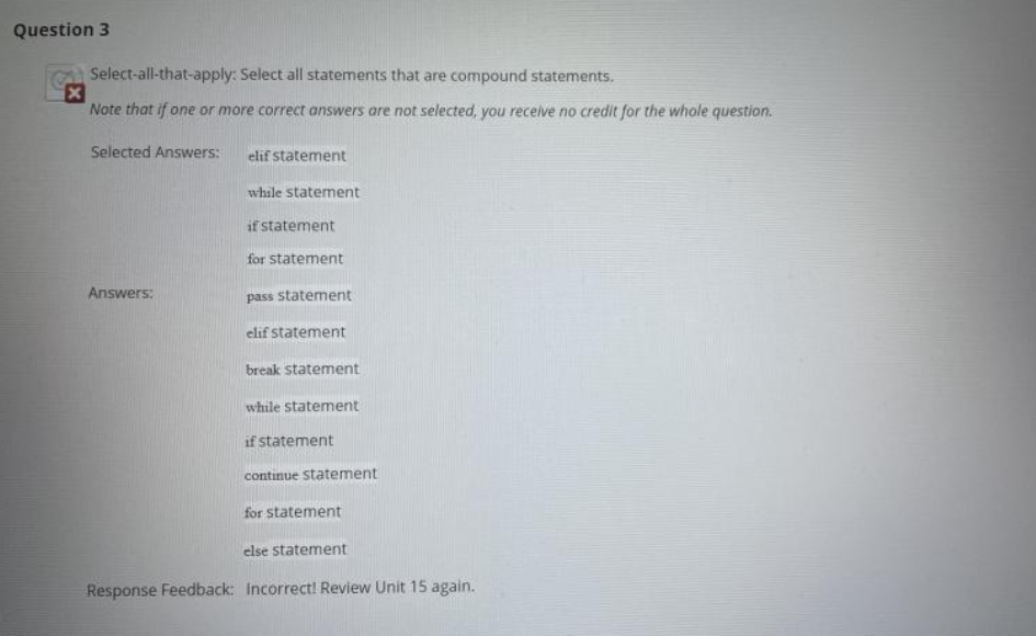 Solved Question 3 Select-all-that-apply: Select all | Chegg.com