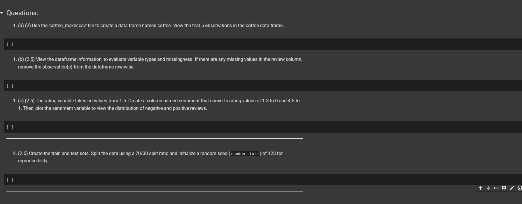 Solved 1. b 2.5 View the dataframe information to Chegg