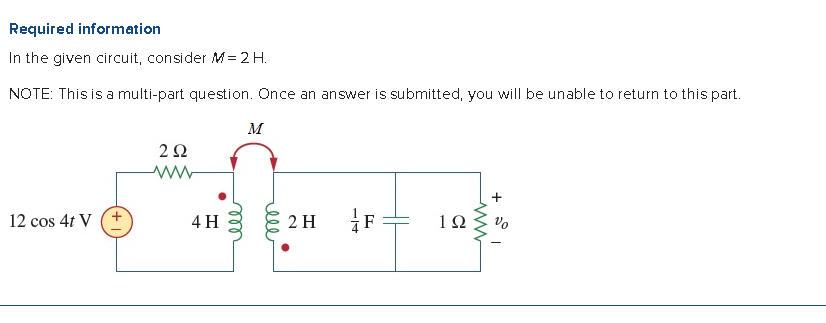 Solved Required information In the given circuit, consider | Chegg.com