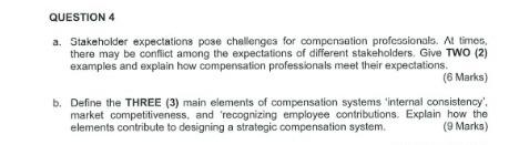 Solved a. Stakeholder expectations pose challenges for | Chegg.com