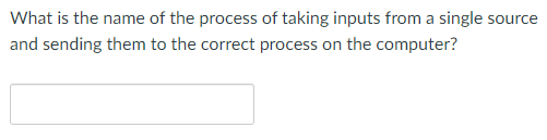 Solved What is the name of the process of taking inputs from | Chegg.com