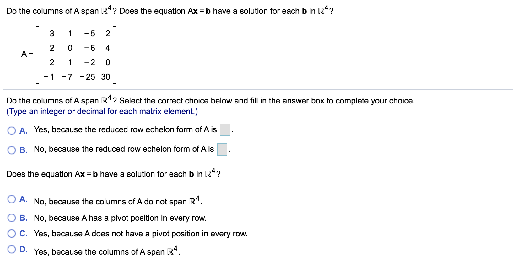 solved-do-the-columns-of-a-span-r4-does-the-equation-ax-b-chegg