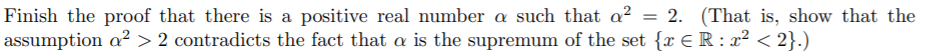 Solved This is real analysis mathematics. Please use logic | Chegg.com