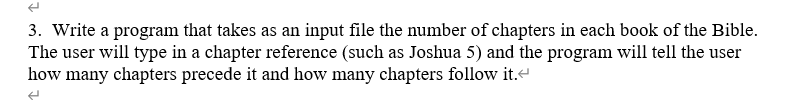 Solved 3. Write a program that takes as an input file the | Chegg.com