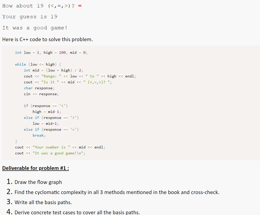 Problem #1 : Based On Basis Path Testing_(white Box): | Chegg.com