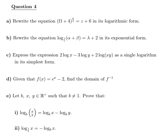 Question 4 A Rewrite The Equation 2 4 2 6 In Chegg Com