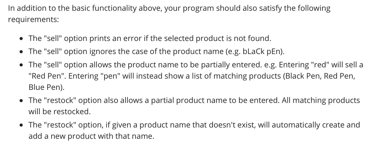 Solved SOLVE IN Python: Store A store sells a number of | Chegg.com