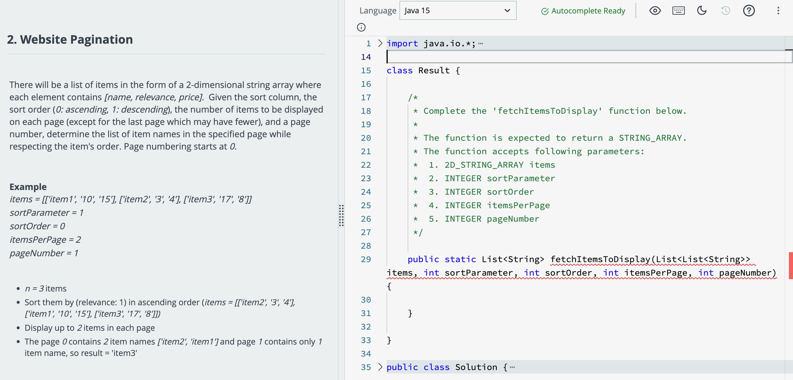 Solved 2. Website Pagination There will be a list of items | Chegg.com