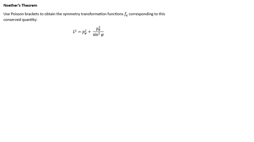 Solved Noether's Theorem Use Poisson Brackets To Obtain The | Chegg.com