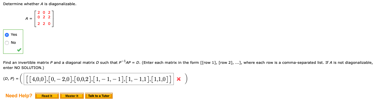 Solved Determine Whether A Is Diagonalizable A 2 0 2 0 8035