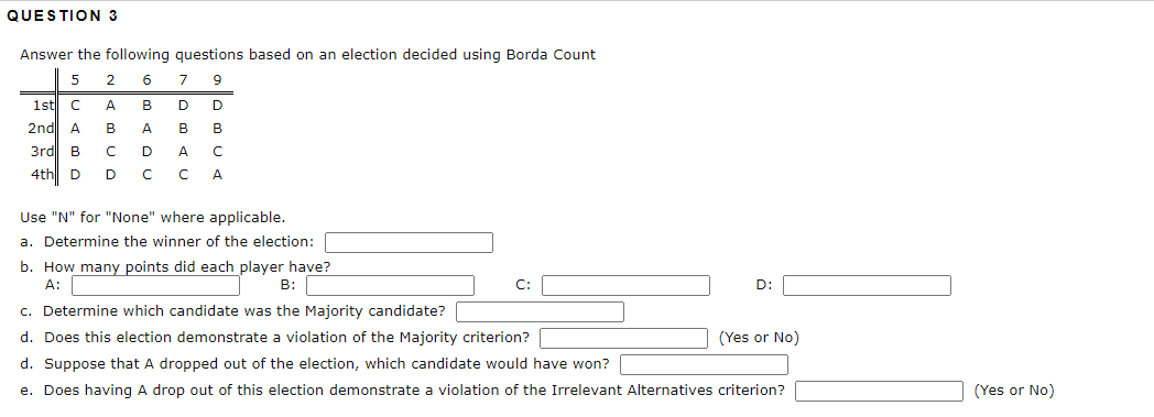 Solved QUESTION 3 Answer The Following Questions Based On An | Chegg.com