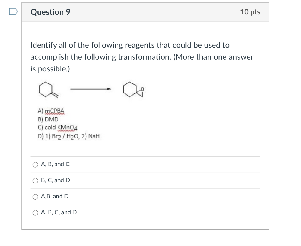 Solved Question Pts Identify All Of The Following Chegg Com