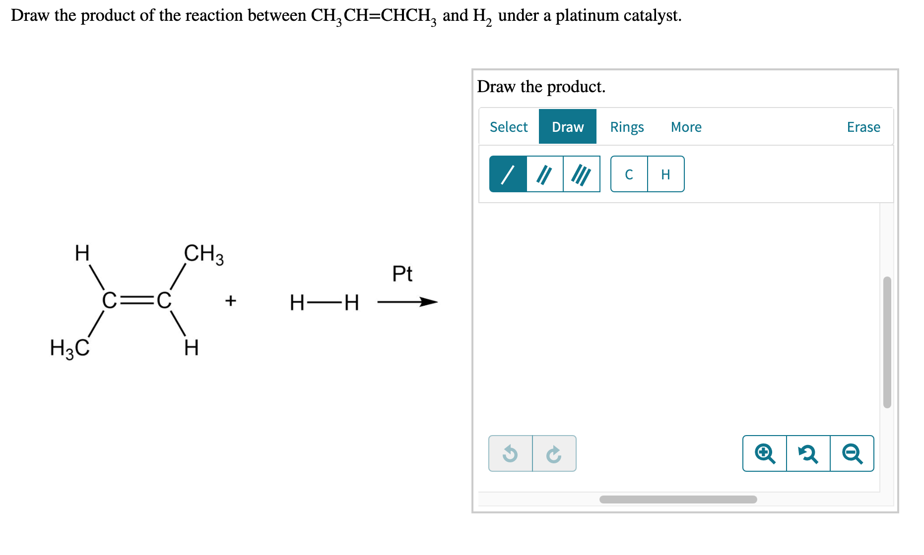 Solved Draw the product of the reaction between