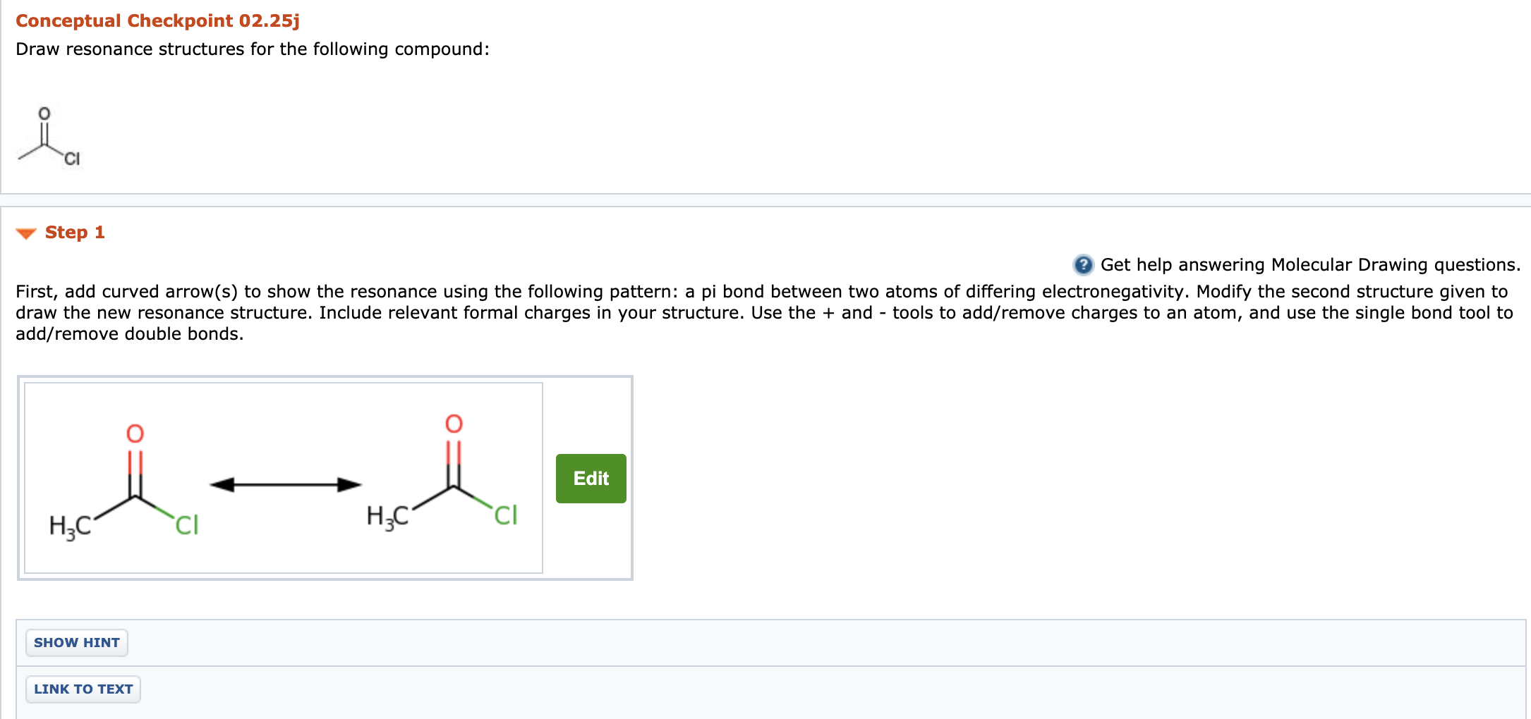 Solved Conceptual Checkpoint 02 25j Draw Resonance Chegg