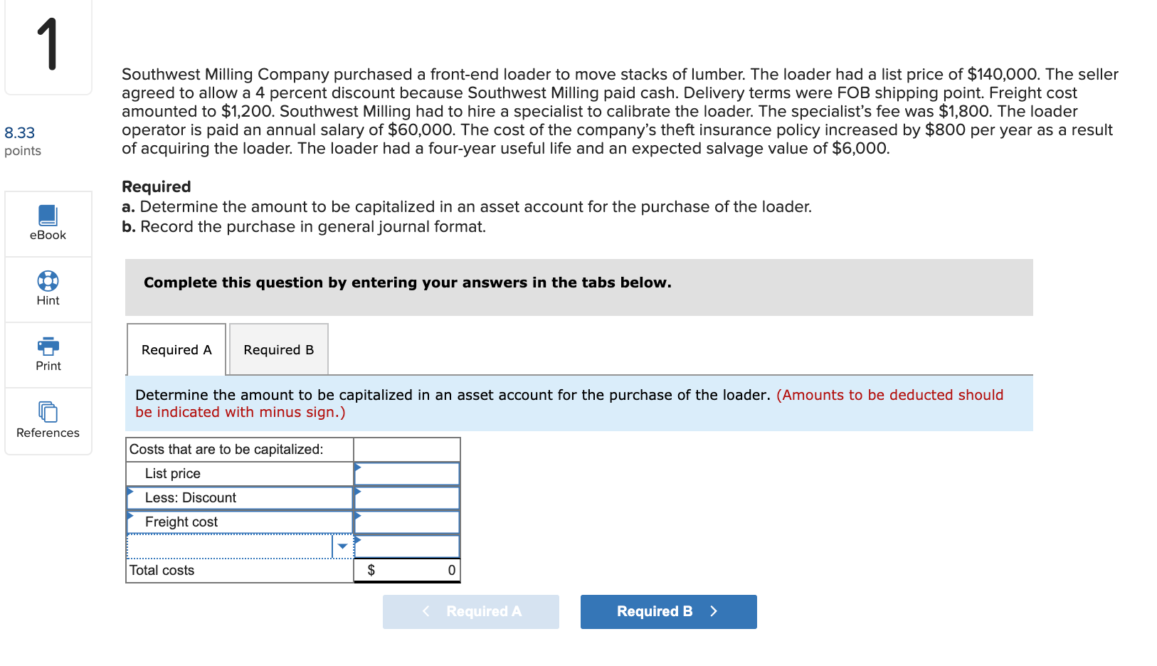 solved-1-southwest-milling-company-purchased-a-front-end-chegg