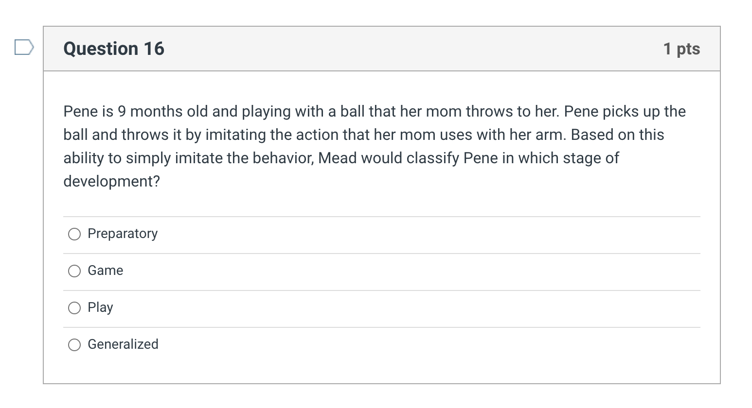 Pene is 9 months old and playing with a ball that her | Chegg.com
