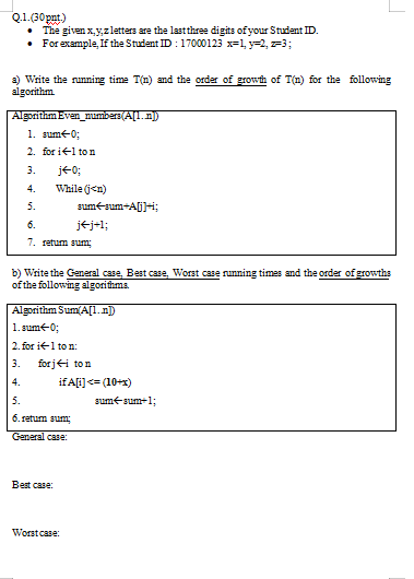 Solved the last 3 digits of the id is 6 9 5 | Chegg.com