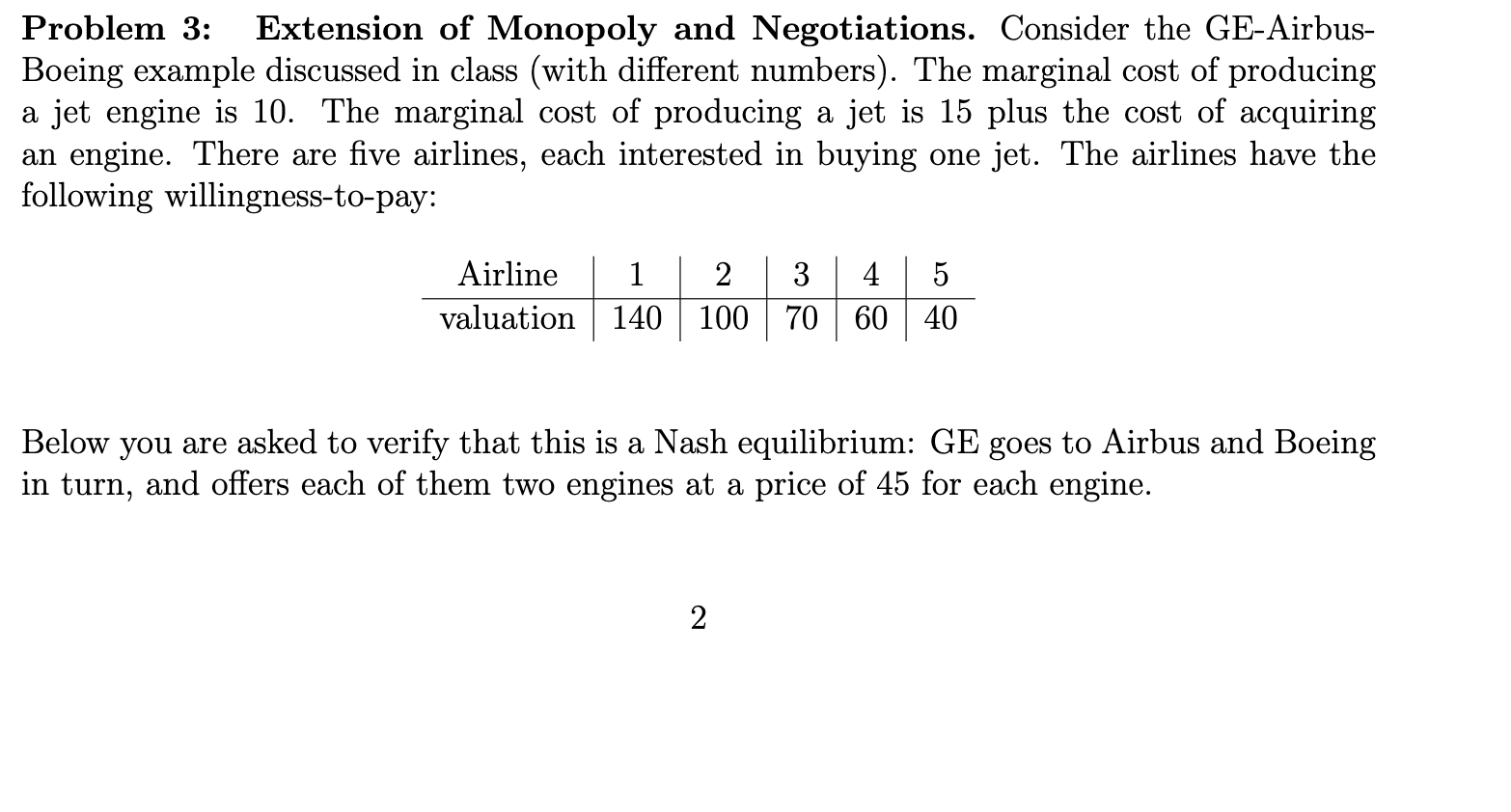 Solved Problem 3: Extension of Monopoly and Negotiations. | Chegg.com