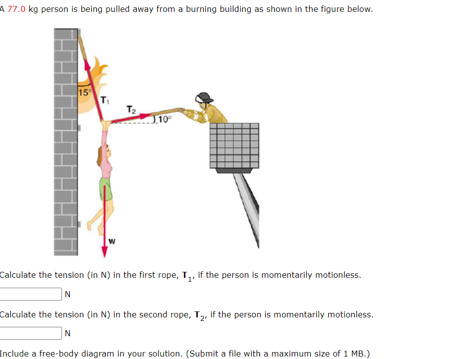 solved-a-77-0-kg-person-is-being-pulled-away-from-a-burning-chegg