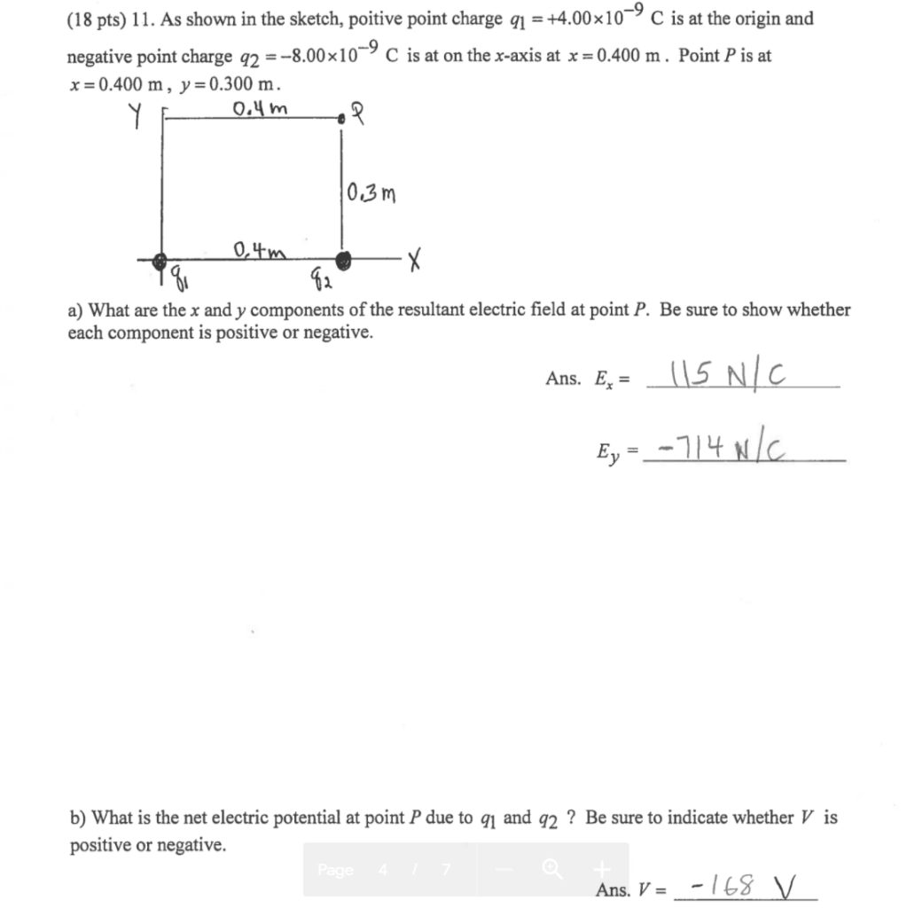 Solved (18 pts) 11. As shown in the sketch, poitive point | Chegg.com