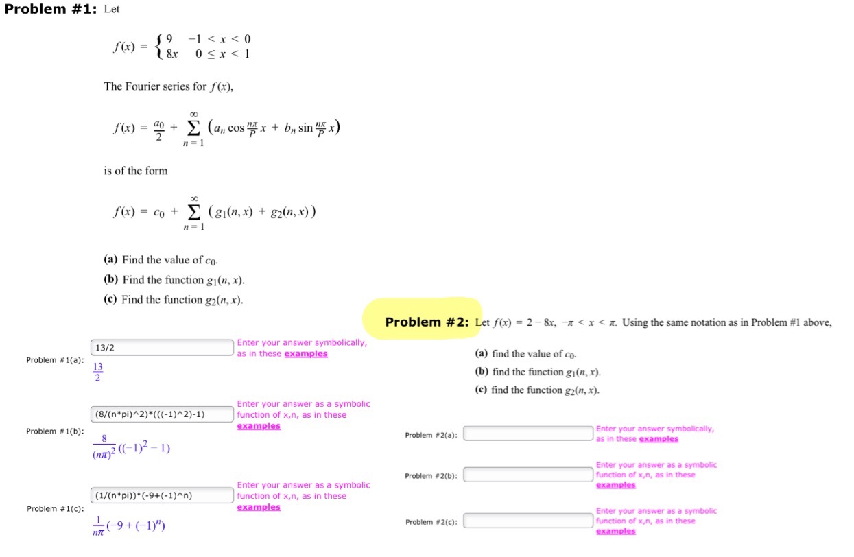 Solved Please Solve PROBLEM 2 ﻿part A,b,c. ﻿Include All The | Chegg.com