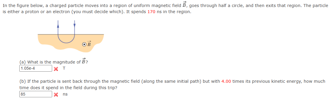 Solved In the figure below, a charged particle moves into a | Chegg.com