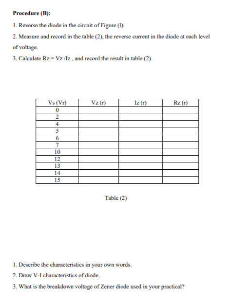 Solved Procedure (A): 1. Connect the circuit shown in Figure | Chegg.com