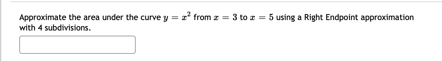 Solved Approximate the area under the curve y = x' from x = | Chegg.com