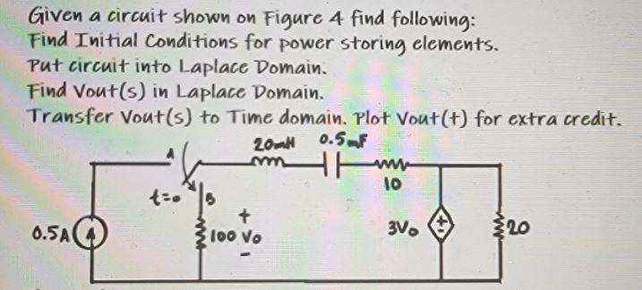 Solved Given A Circuit Shown On Figure 4 Find Following: | Chegg.com