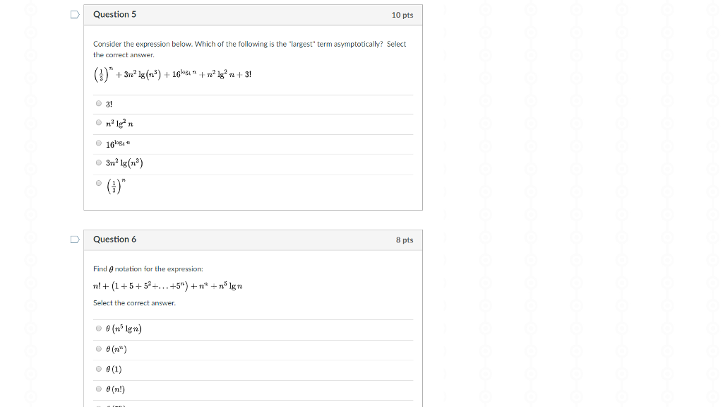 Solved D Question 5 10 pts Consider the expression below. | Chegg.com